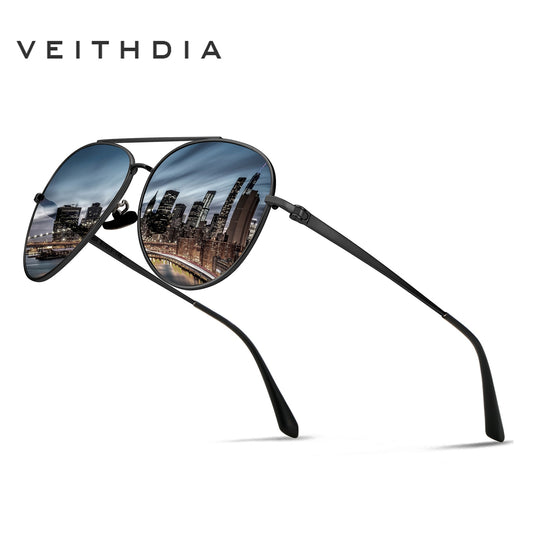 VEITHDIA Men Sunglasses Vintage Polarized UV400 Classic Brand Women Sun Glasses Coating Lens Driving Eyewear For Male V8259 - KiwisLove