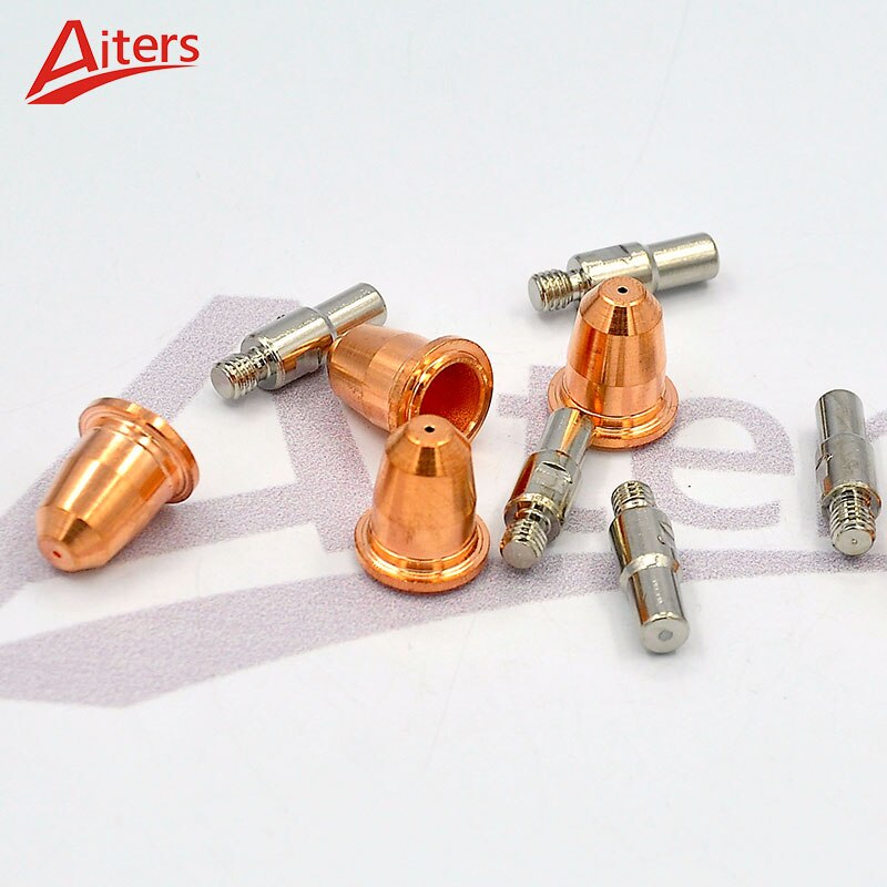 S45 10PCS Cutting Torch Compatible with Trafimet Nozzle and Electrode Consumables Kit for Air Plasma Cutter Torch - KiwisLove