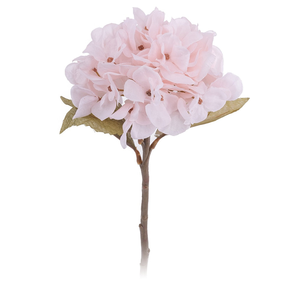 artificial flowers hydrangea branch home wedding decor autum silk plastic flower high quality fake flower party room decoration - KiwisLove