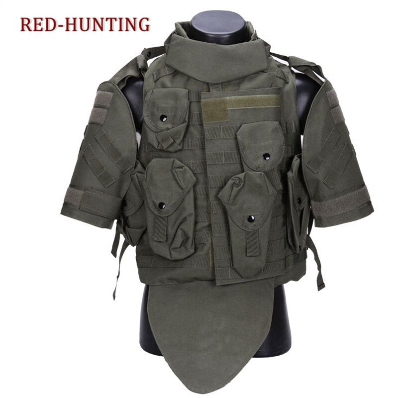 Tactical Military Police Security Safety Vest Protective Vest Interceptor OTV Portable CS - KiwisLove