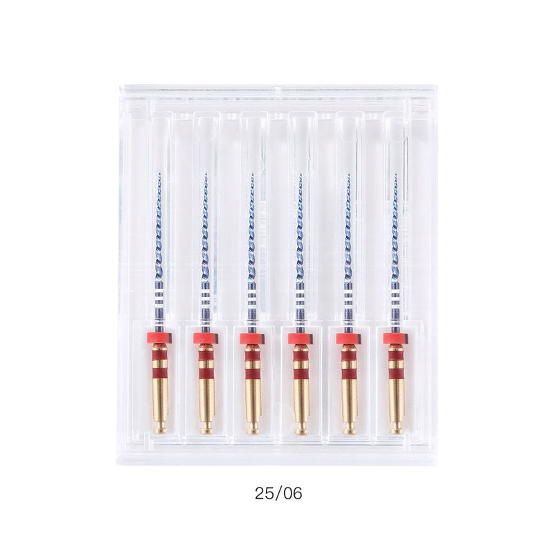 6pcs/Box Dental 25mm Endo File Engine Use Root Canal Instrument NITI Alloy Files - KiwisLove