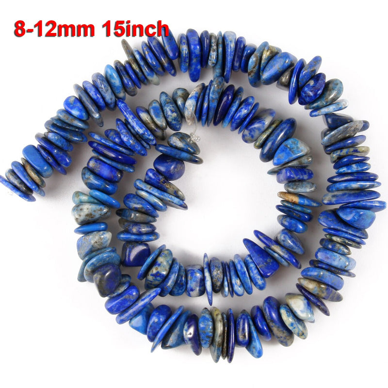 Natural Lapis Lazuli Stone Faceted Column Round Irregular Spacer Beads For Jewelry Making Diy Bracelets Necklace Accessories - KiwisLove