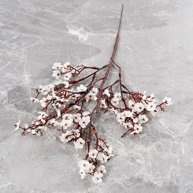 Gypsophila Artificial Flowers White Branch High Quality Babies Breath Fake Flowers Long Bouquet Home Wedding Decoration Autumn - KiwisLove