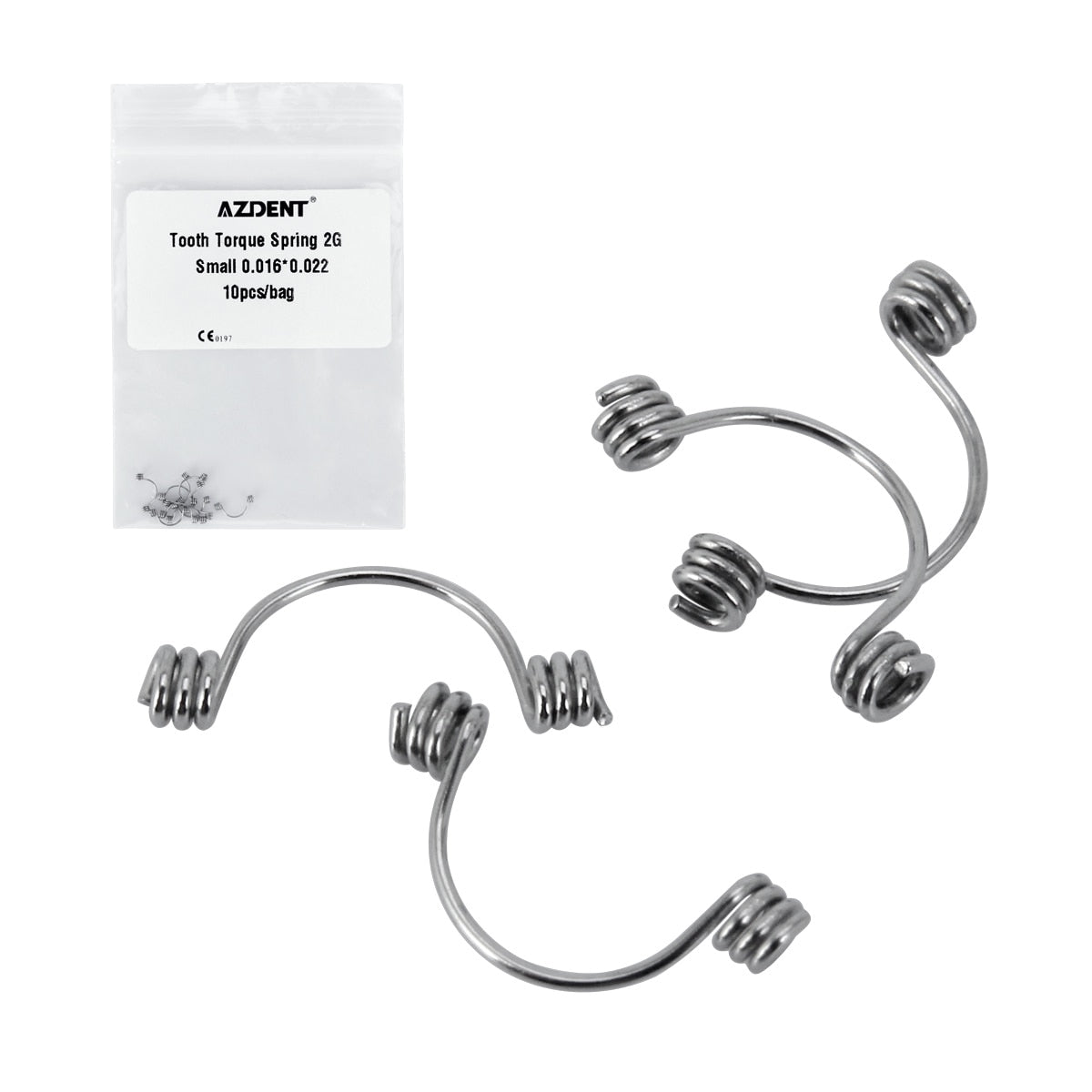 10Pcs/Bag Dental Orthodontic Torquing Spring Single Anterior Teeth Torque Stainless - KiwisLove