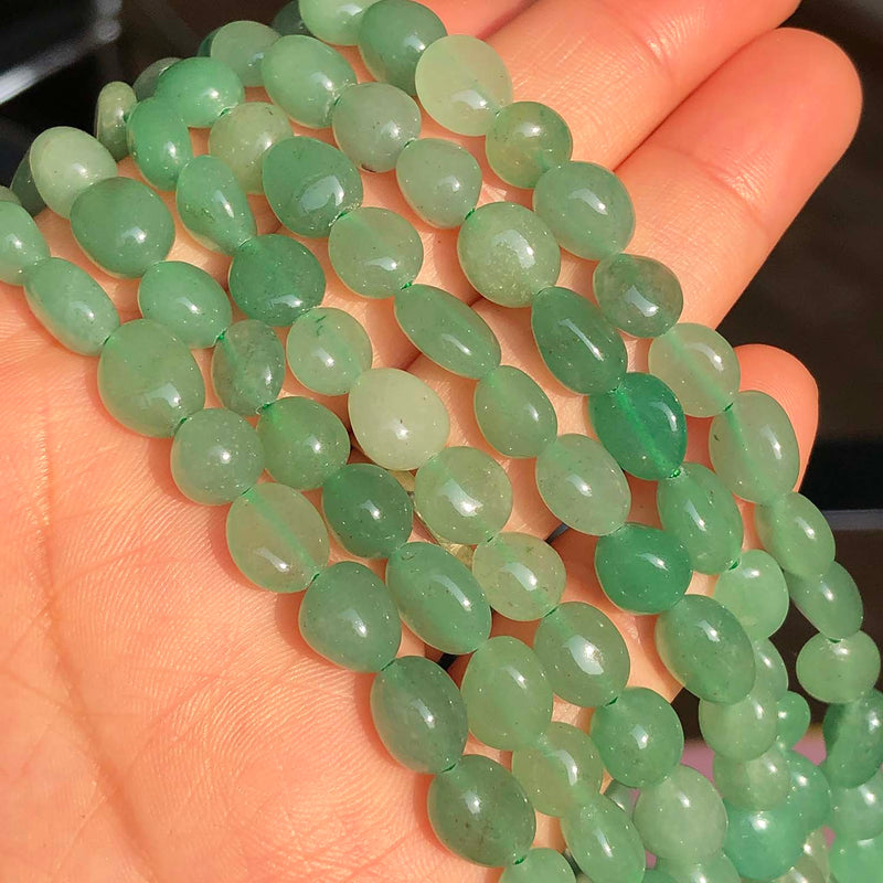 5-8mm Natural Irregular Green Aventurine Jades Stone Beads For Jewelry Making DIY Bracelet Earrings Accessories 15&#39;&#39;Inches