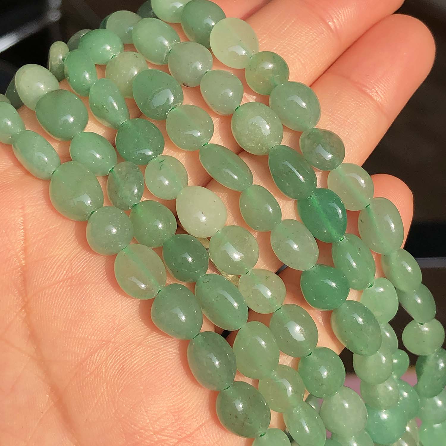 5-8mm Natural Irregular Green Aventurine Jades Stone Beads For Jewelry Making DIY Bracelet Earrings Accessories 15&#39;&#39;Inches - KiwisLove