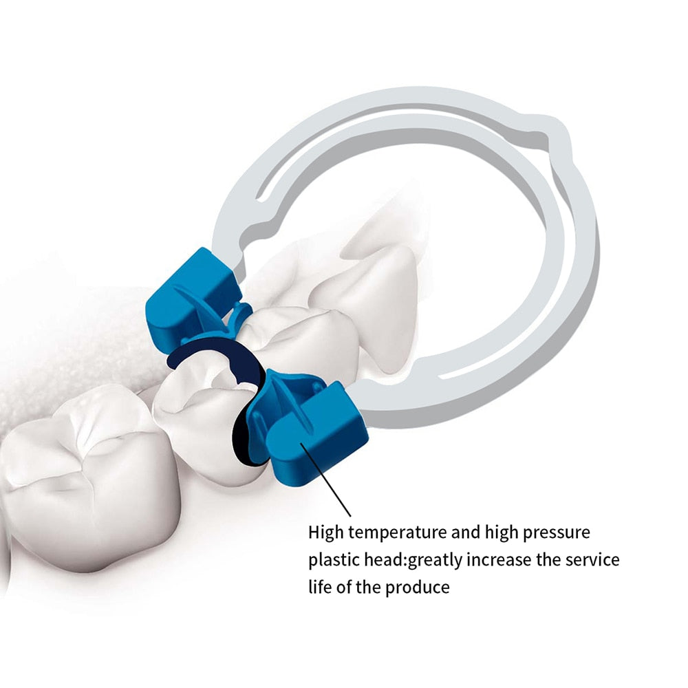 Azdent Dental Dental Matrix Sectional Contoured Matrices Clamps Wedges Metal Spring - KiwisLove