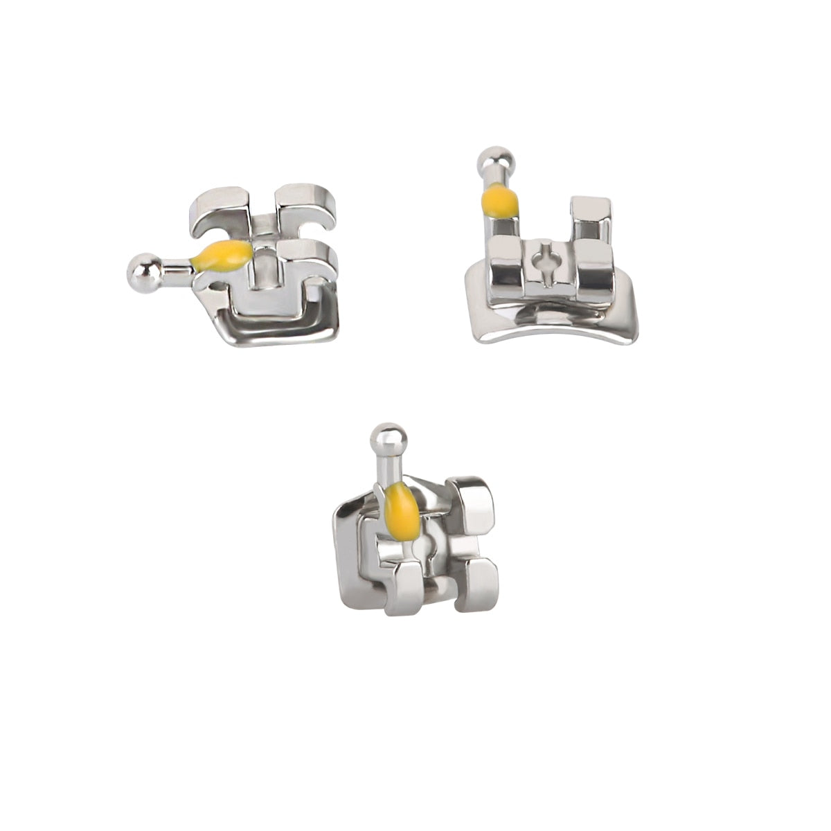 AZDENT 20Packs Dental Orthodontics Metal Brackets Braces Standard Roth/MBT/Edgewise Slot.022/018 Hooks 3/345 20Pcs/Pack - KiwisLove