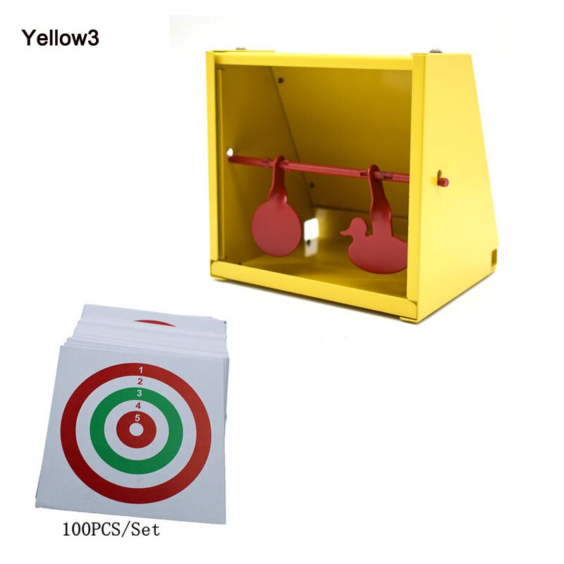14x14cm Shooting Target 100pcs Paintball Paper BB Bullets Steel Self Resetting Target for Training/Rifle/Gun - KiwisLove