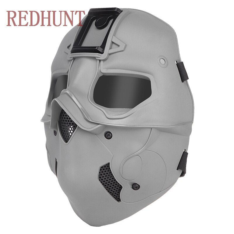 Tactical Airsoft Mask Comes with Headgear Multi-Function Protect Gear Night Vision Devices Base for Paintball Shooting - KiwisLove