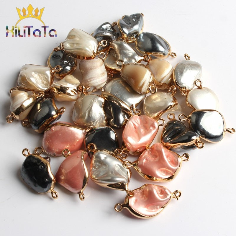 1pcs Natural Irregular Freshwater Pearls Yellow Pink White Grey Loose Beads For Jewelry Making Diy Pearl Necklace Bracelet - KiwisLove