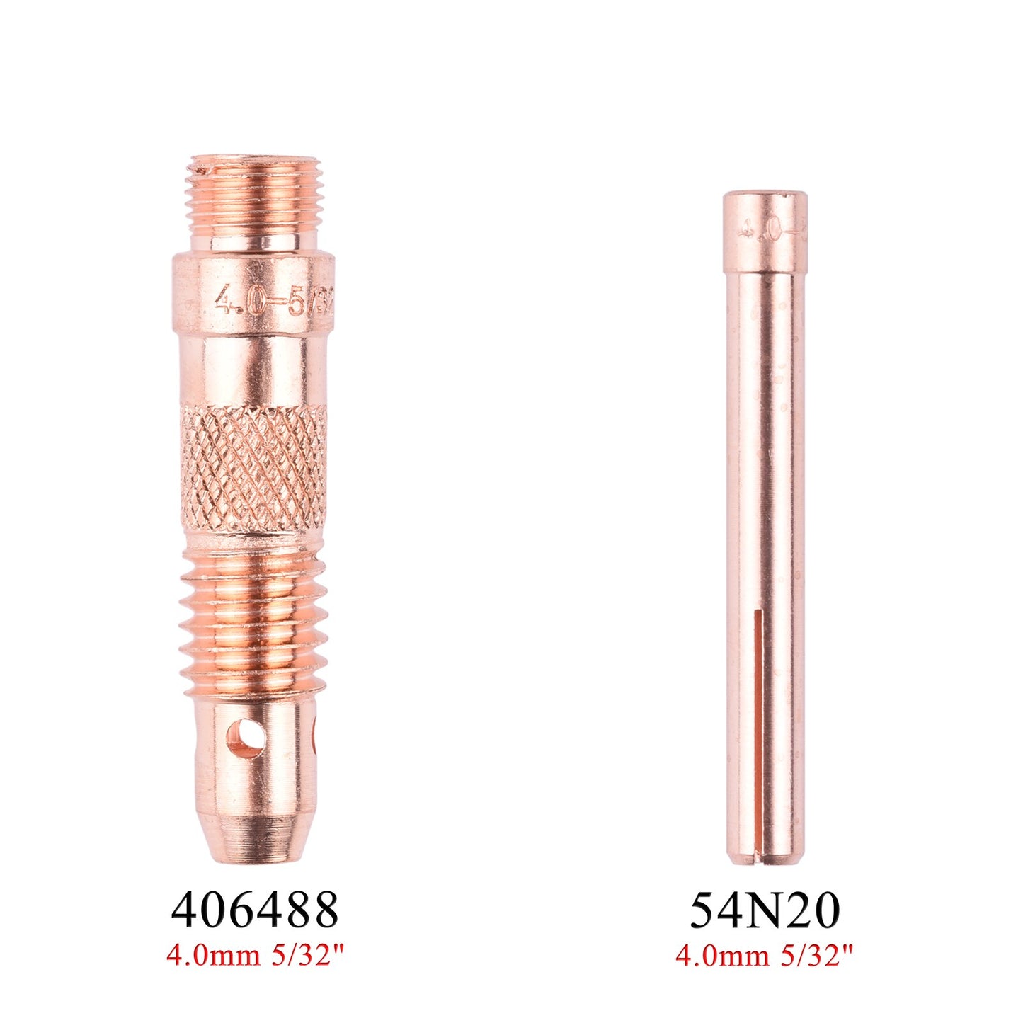 1.0/1.6/2.4/3.2/4.0mm TIG Collet Collet Body 10N22 10N23 10N24 10N25 54N20 10N30 10N31 10N32 10N28 406488 For WP17 18 26 Torch - KiwisLove