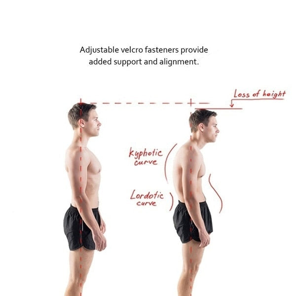 Top Adjustable Magnet Posture Corrector Back Corset Belt Straightener Brace Shoulder Corrector De Postura Braces Supports - KiwisLove