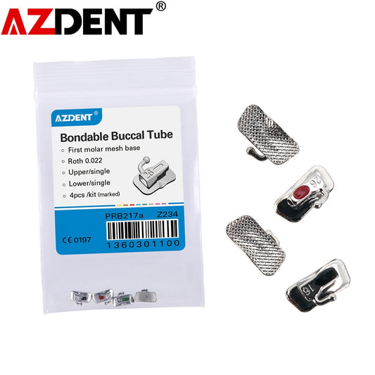 5Pack=20pcs Azdent Dental 1st molar Oral Orthodontics Non-Convertible Bondable Single Buccal Tube Roth/MBT - KiwisLove