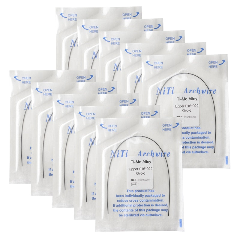 1PC /Pack Azdent TMA Beta Titanium Molybdenum Alloy Archs Wire Rectangular Ovoid Form Orthodontic Ti-Mo Archwire - KiwisLove