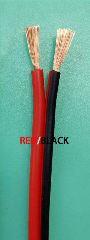 1/5M Red/Black Red/White RVB 2 Pins Electrical Wire 22 20 18 16 14 12AWG  PVC Insulated Bare Copper UL2468 Power Lines LED Cable - KiwisLove