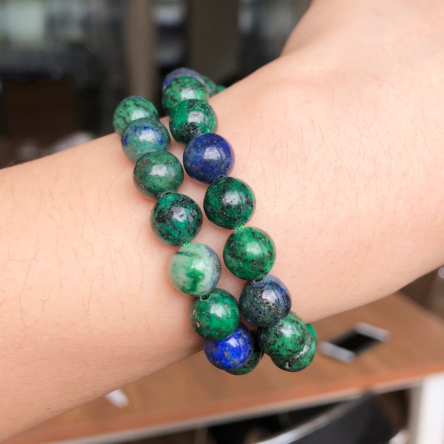 Natural Lapis Lazuli Malachite Azurite Agat Stone Beads For Jewelry Making Needlework DIY Bracelet Necklace 15'' 6 8 10 12mm - KiwisLove