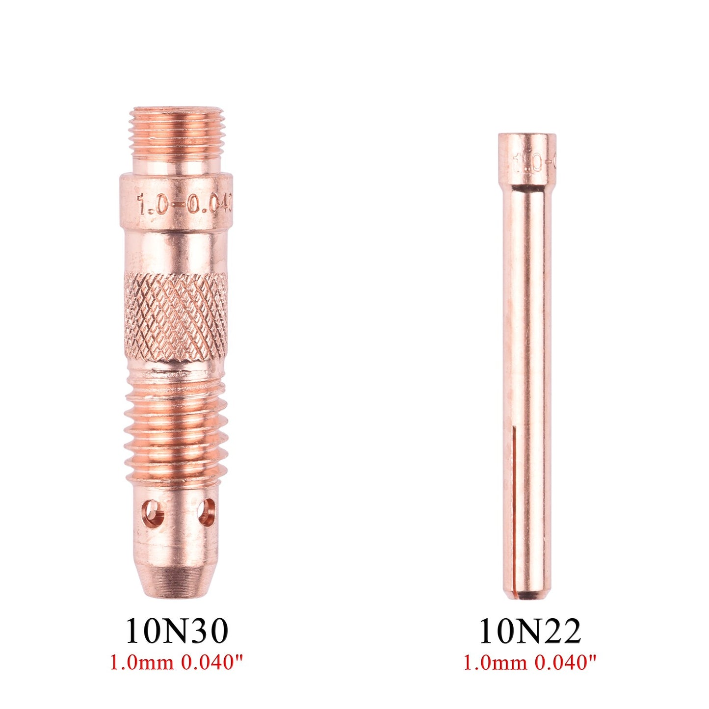 1.0/1.6/2.4/3.2/4.0mm TIG Collet Collet Body 10N22 10N23 10N24 10N25 54N20 10N30 10N31 10N32 10N28 406488 For WP17 18 26 Torch - KiwisLove