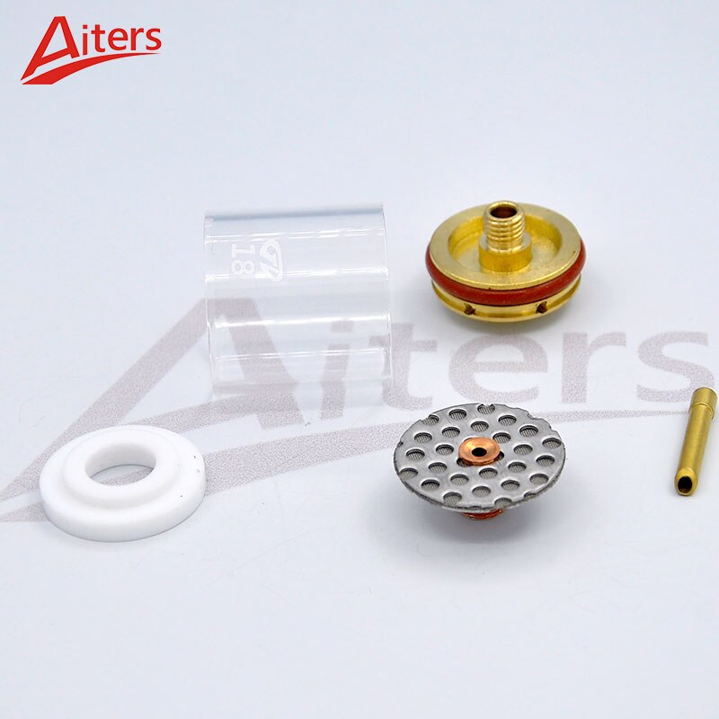 WP9/20/25 TIG 5PCS Pyrex Glass Cup kit Big Separate Gas lens and Gas Saver Connector TIG Welding Torch Accessories - KiwisLove