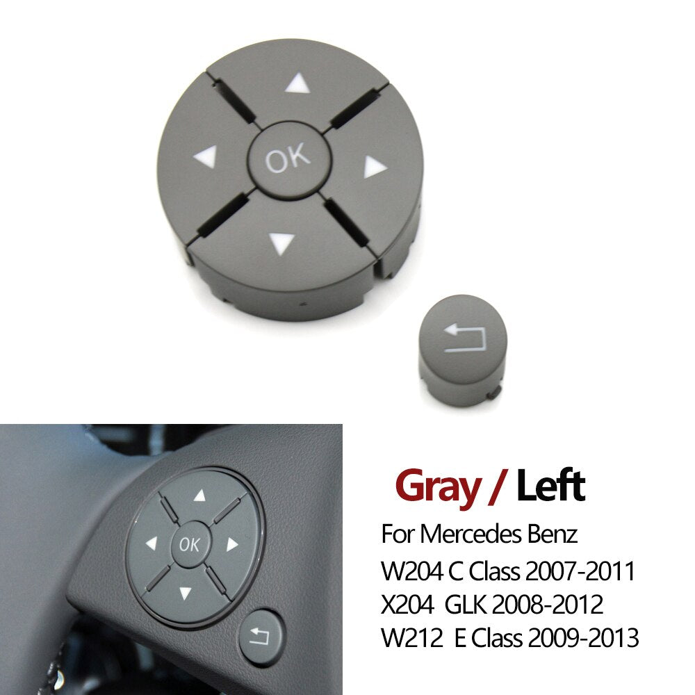 Car Interior Accessory Steering Wheel Control Switch Buttons Replacement For Mercedes Benz 204 C Class GLK X204 E Class W212 - KiwisLove