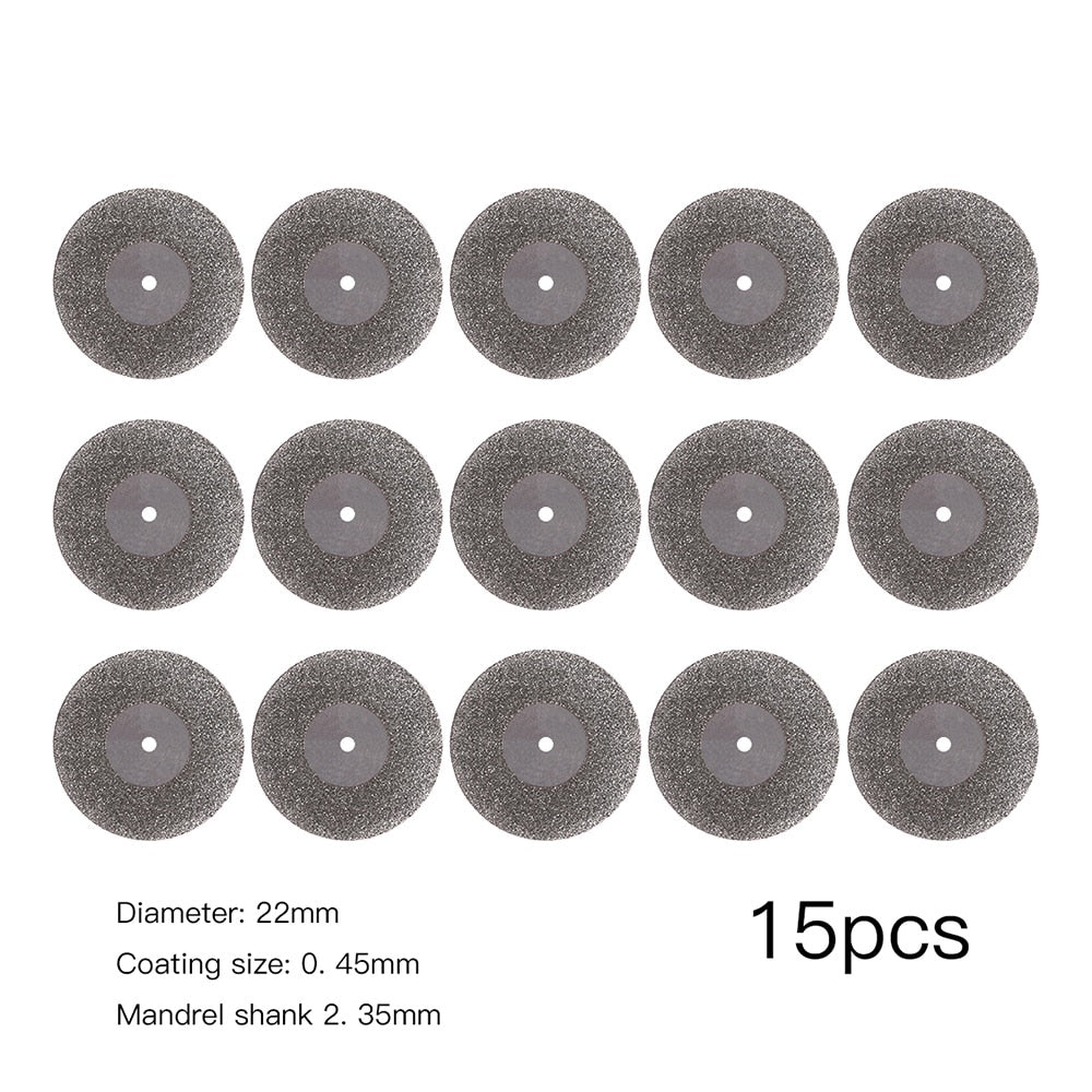 Azdent Dental Lab Polishing Shank Mandrel Burs Emery Disc Cutting Double Side - KiwisLove