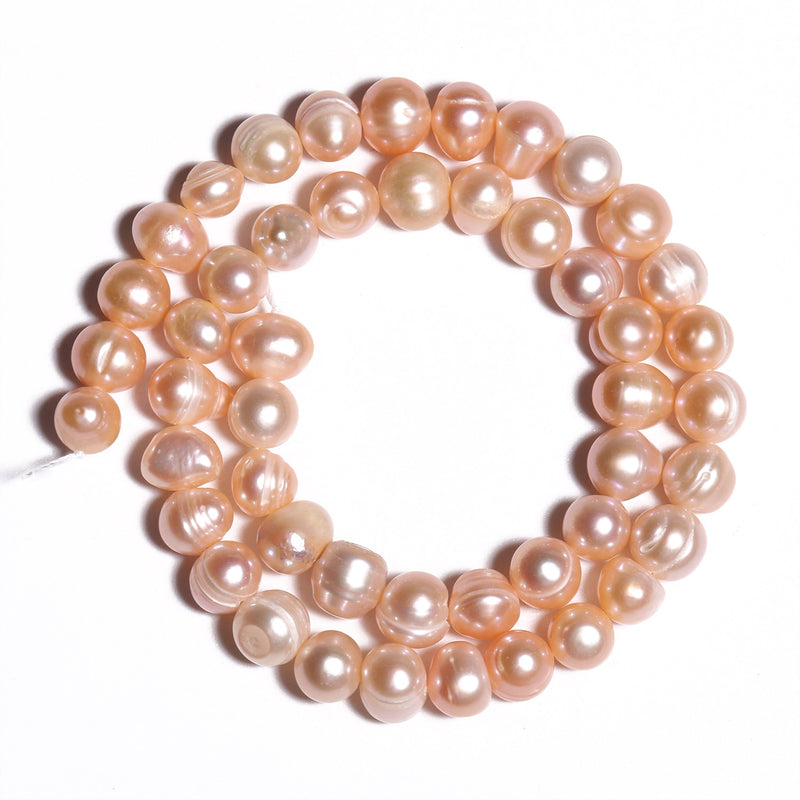 3-9mm Natural Pink Freshwater Pearls Punch Pearl Beads for DIY Women Elegant Necklace Bracelet Jewelry Making 15&#39;&#39; Wholesale
