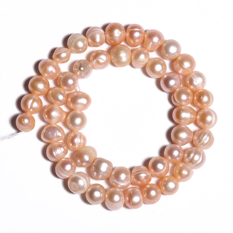 3-9mm Natural Pink Freshwater Pearls Punch Pearl Beads for DIY Women Elegant Necklace Bracelet Jewelry Making 15&#39;&#39;