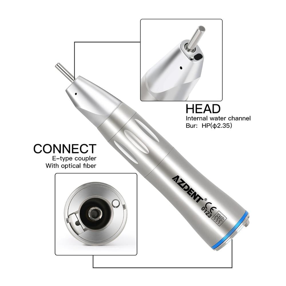 Dental 1:1 Optic Fiber Straight Nose Low Speed Handpiece Inner Water Dental Implant Surgery - KiwisLove