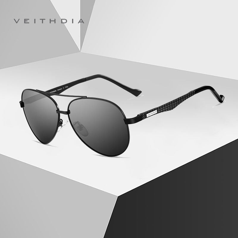 VEITHDIA Men Sunglasses Aluminum Pilot Style Frame Polarized Mirror Women Sun Glasses Eyewear For Male UV400 Protection 3850 - KiwisLove