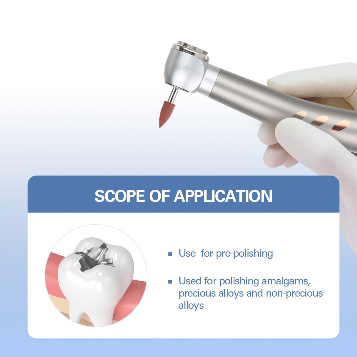 12pcs/Box Dental Silicone Polish Abrasive FG 1.6mm For Pre-polishing Dentist Material Silicone Polisher - KiwisLove