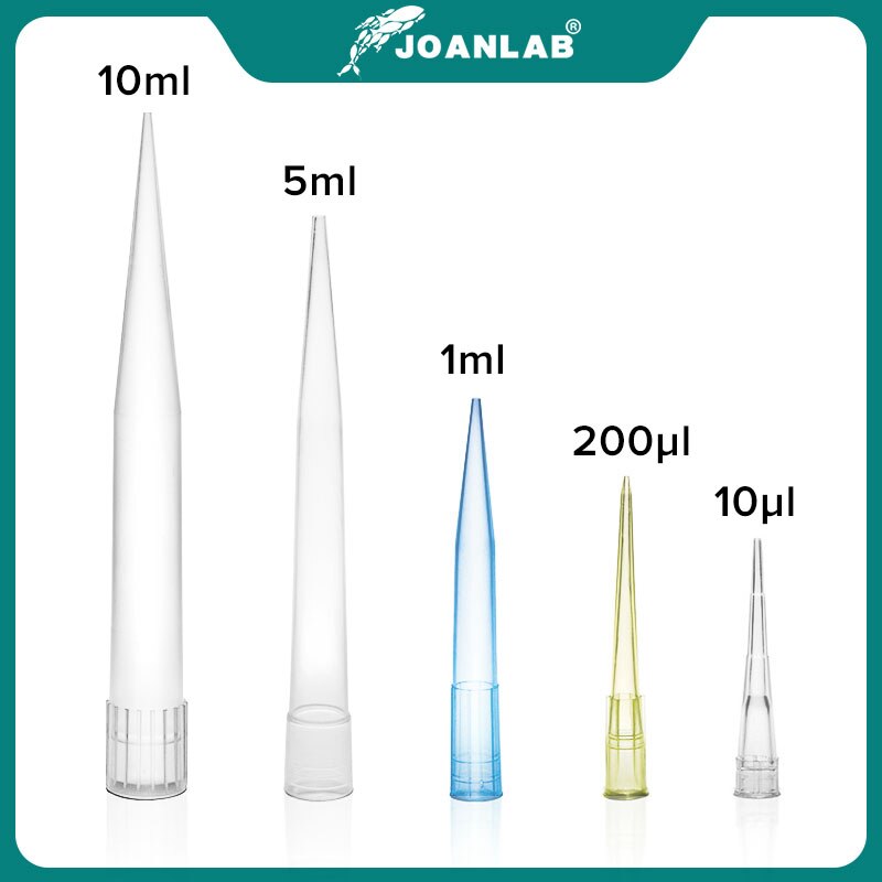 JOANLAB Official Store Laboratory Pipette Tips 10ul 200ul 1ml 5ml 10ml Micropipette Disposable Plastic Pipette Tip Lab Equipment - KiwisLove