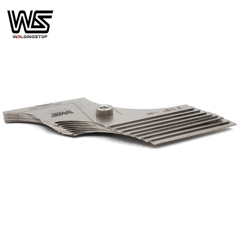 Welding Fillet Gage 8 piece set 2~1/8- 3&#39;&#39; / 54mm to 76.2mm inspection Gauge Measure tool - KiwisLove