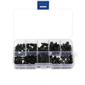 ZONSANTA 180Pcs M3  Black White Male Hex Nylon Spacer Column PCB Standoff Fixed Round Head Nylon Plastic Spacing Screws Nuts - KiwisLove