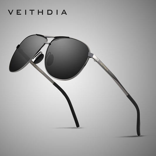 VEITHDIA Sunglasses Men Vintage Alloy Polarized UV400 Classic Brand Sports Sun Glasses Coating Lens Driving Eyewear For Men 3028 - KiwisLove