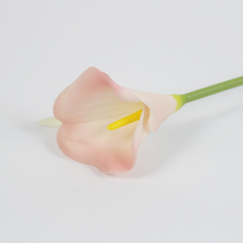 10Pcs PU Artificial Flowers Calla Lily Real Touch Bridal Bouquet High Quality Fake Flower Wedding Home Table Decoration Autumn - KiwisLove