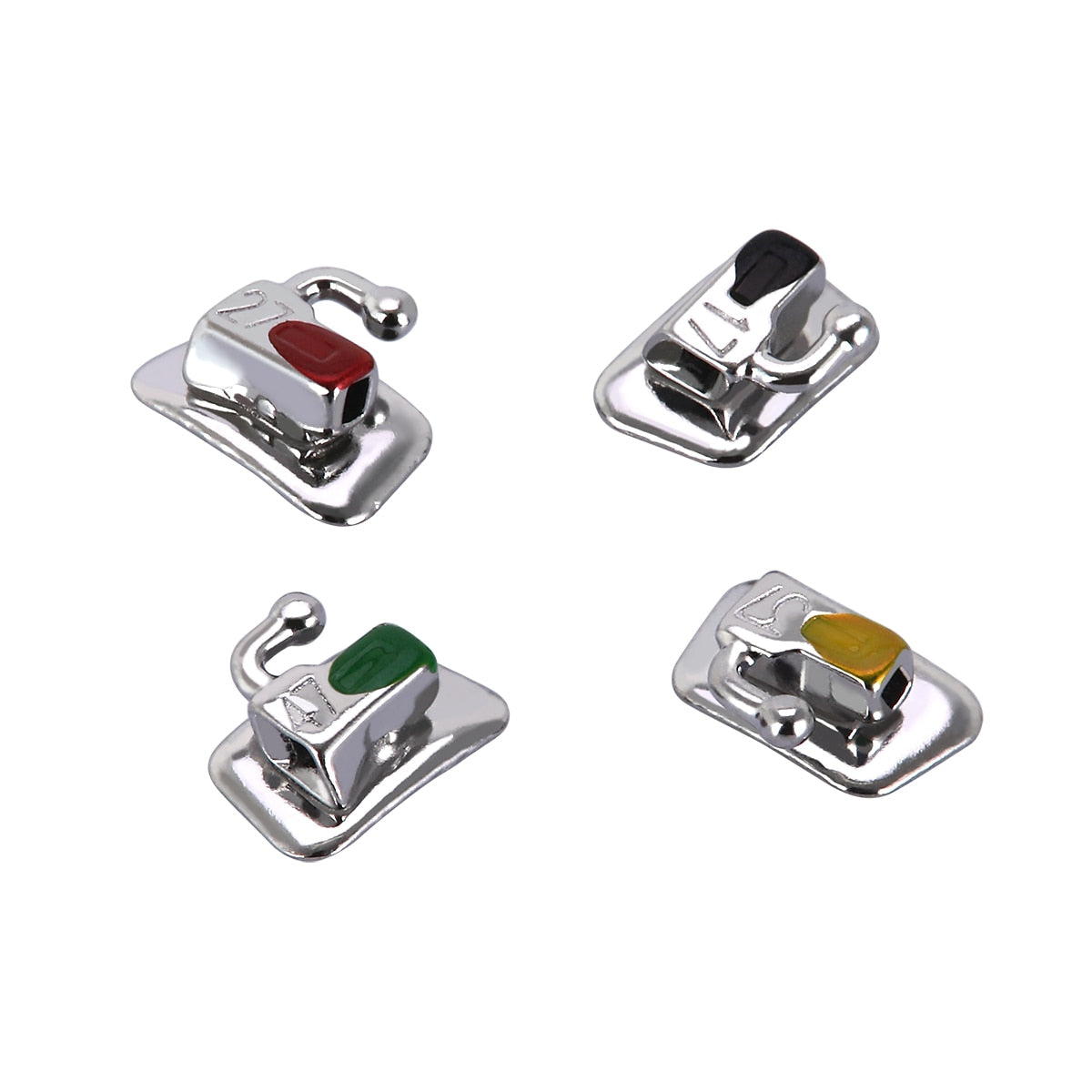 20Pcs=5Pack AZDENT 2nd Molar Bondable Non-convertible Single Roth/MBT/Edgewise 022/018 Buccal Tube - KiwisLove