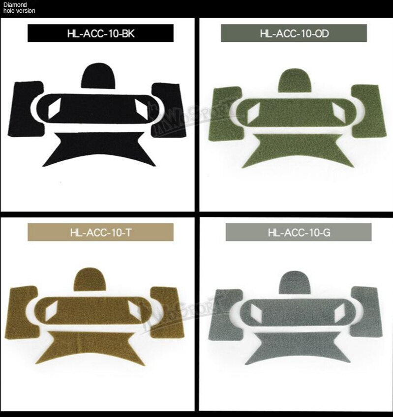 5PCS/Set Tactical ABS Helmet DIY Magic Sticker Outdoor Military Helmet for Climbing Cycling Fast Helmet Cover - KiwisLove