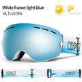 COPOZZ Brand Professional Ski Goggles Double Layers Lens Anti-fog UV400 Big Ski Glasses Skiing Snowboard Men Women Snow Goggles - KiwisLove