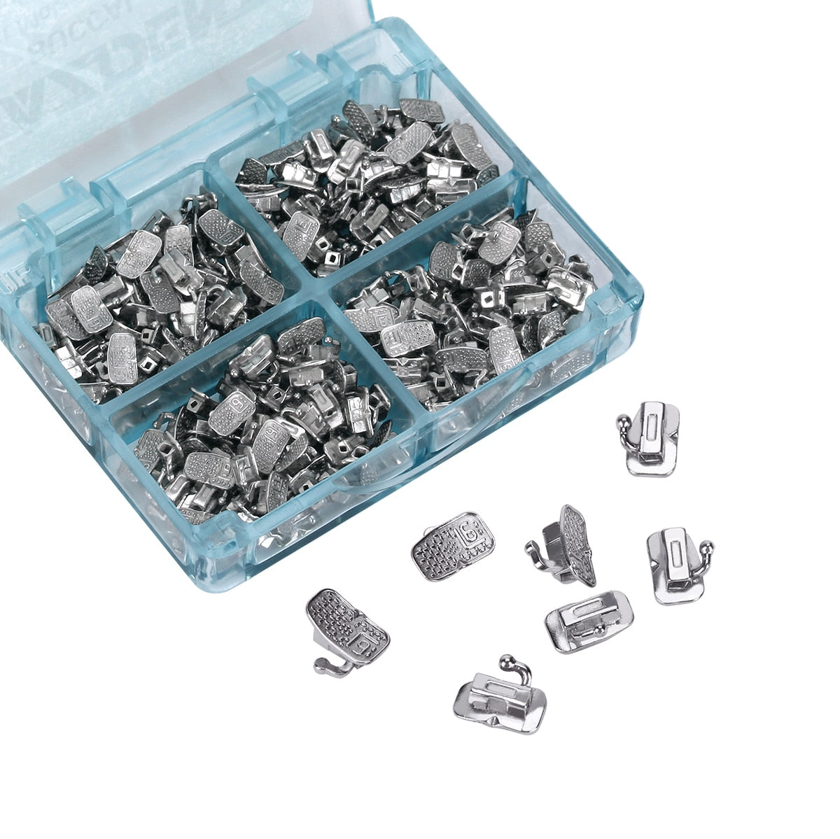 200Pcs=50Sets/Box Dental Orthodontic Inblock MIM Buccal Tube 1st/2nd Molar Bondable Non-Convertible Single Tube Roth - KiwisLove