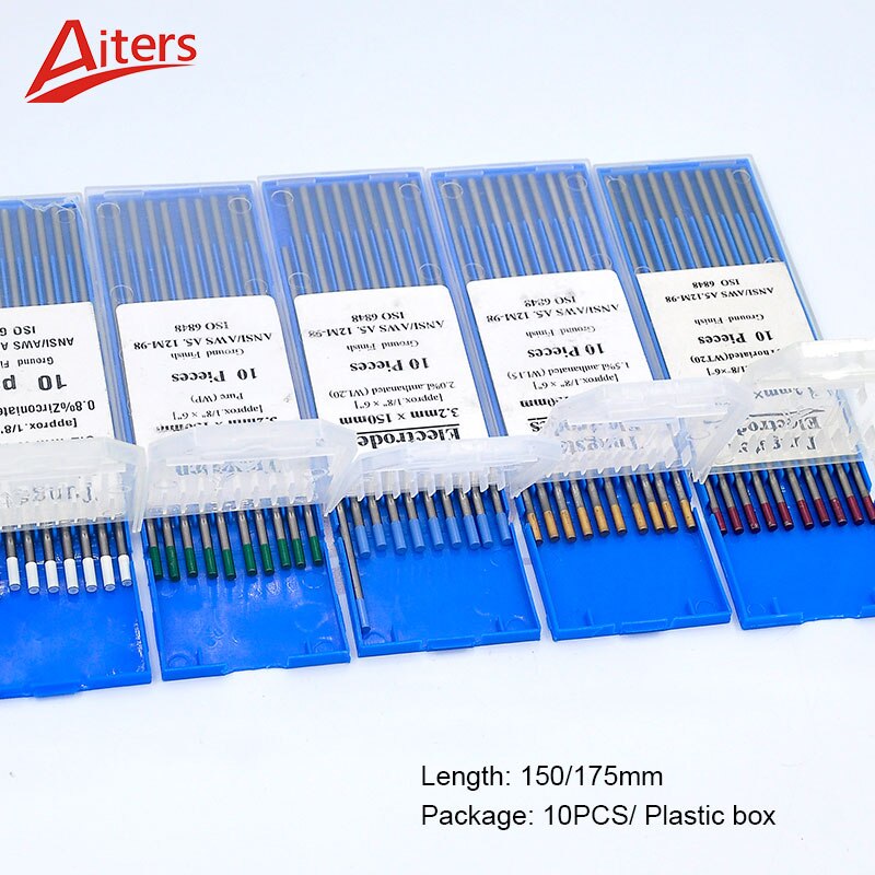 1.6x150mm WT20 WL15 WZ8 WL20 WP WC20 Tungsten Electrodes TIG Welding Rods1.6x175mm Thoriated Tungsten Needle - KiwisLove