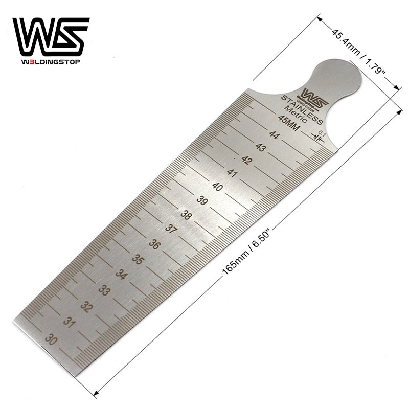 Welding Taper Gauge 30-45mm(1-3/16‘’- 1-3/4‘’) gap slot width hole size metric&amp;inch gage measuring tool - KiwisLove