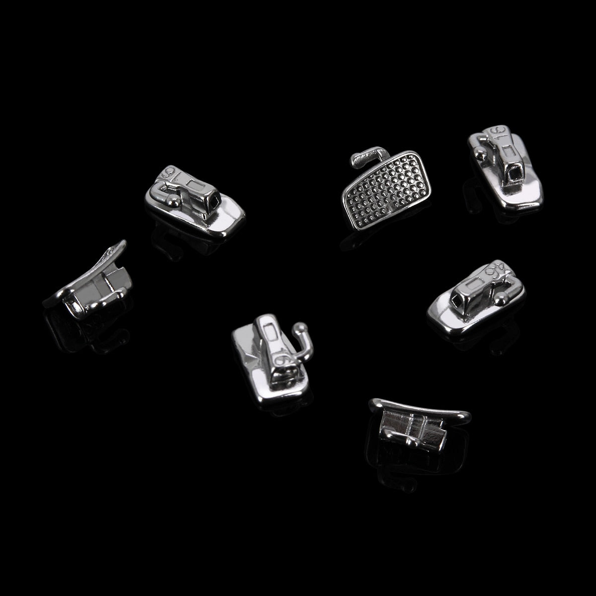 4Pcs/Set  20Sets=80Pcs AZDENT Dental Orthodontic Buccal Tubes 1st Molar Bondable Monoblock Non-Convertible Single Roth MBT 0.022 - KiwisLove