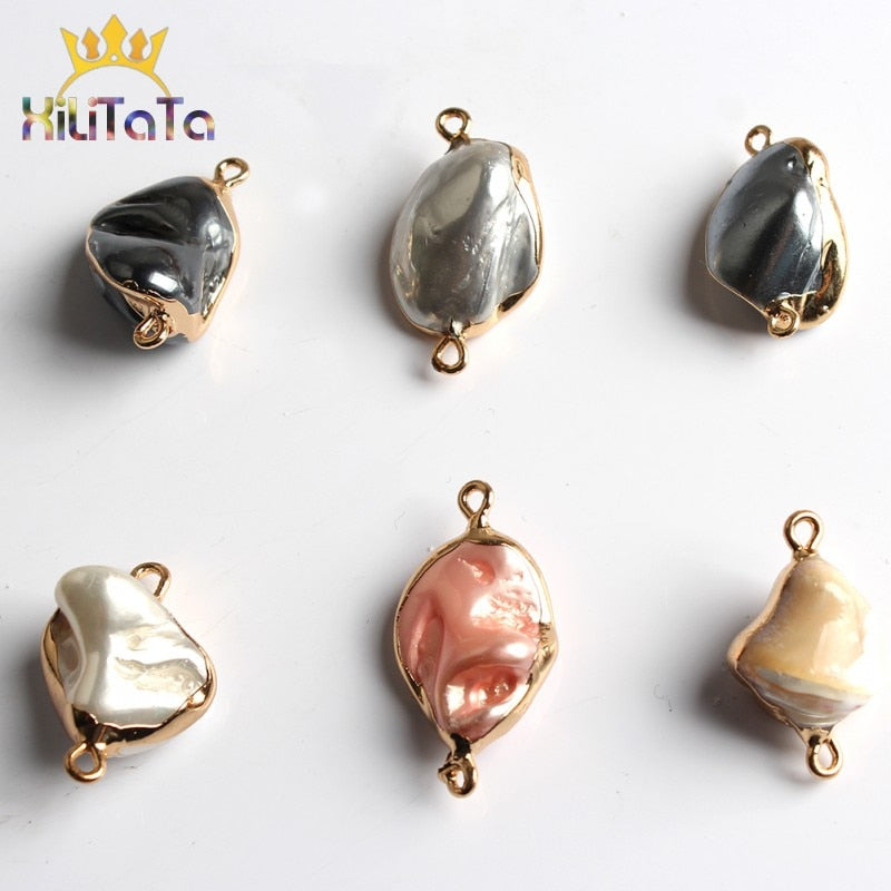 1pcs Natural Irregular Freshwater Pearls Yellow Pink White Grey Loose Beads For Jewelry Making Diy Pearl Necklace Bracelet - KiwisLove