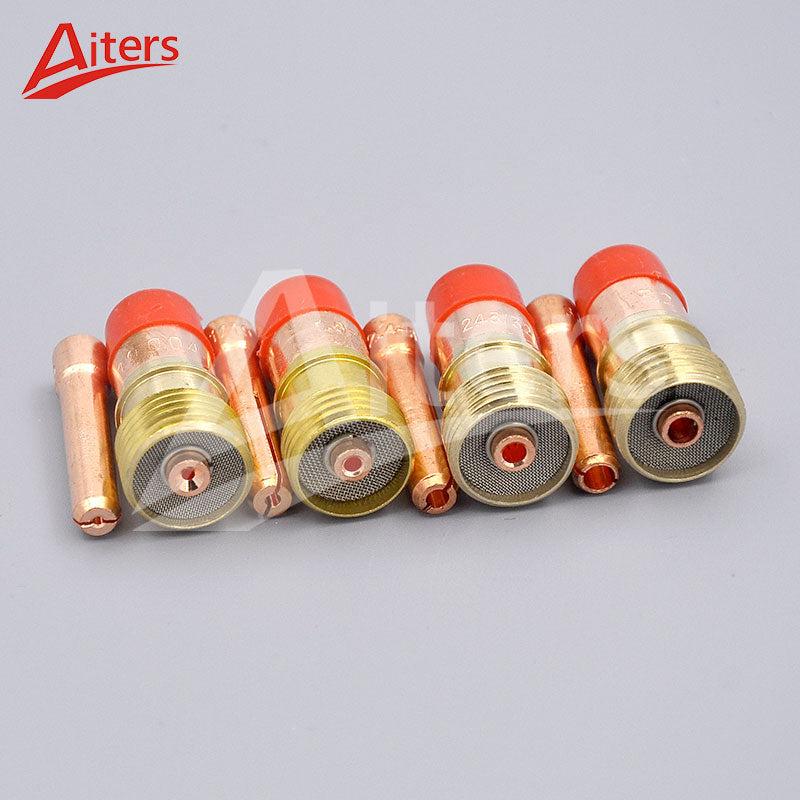 TIG Welding Torch Pyrex Glass Cup kit Gas Lens and Collet Accessories 23Pcs For WP17/18/26 Welding Kit TIG Torch Consumables - KiwisLove