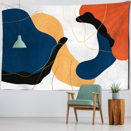 Psychedelic Hippie Print Tapestry Living Decoration House Tapestry India Macrame Wall Hanging Home Art bohemian Decor Fireplace - KiwisLove