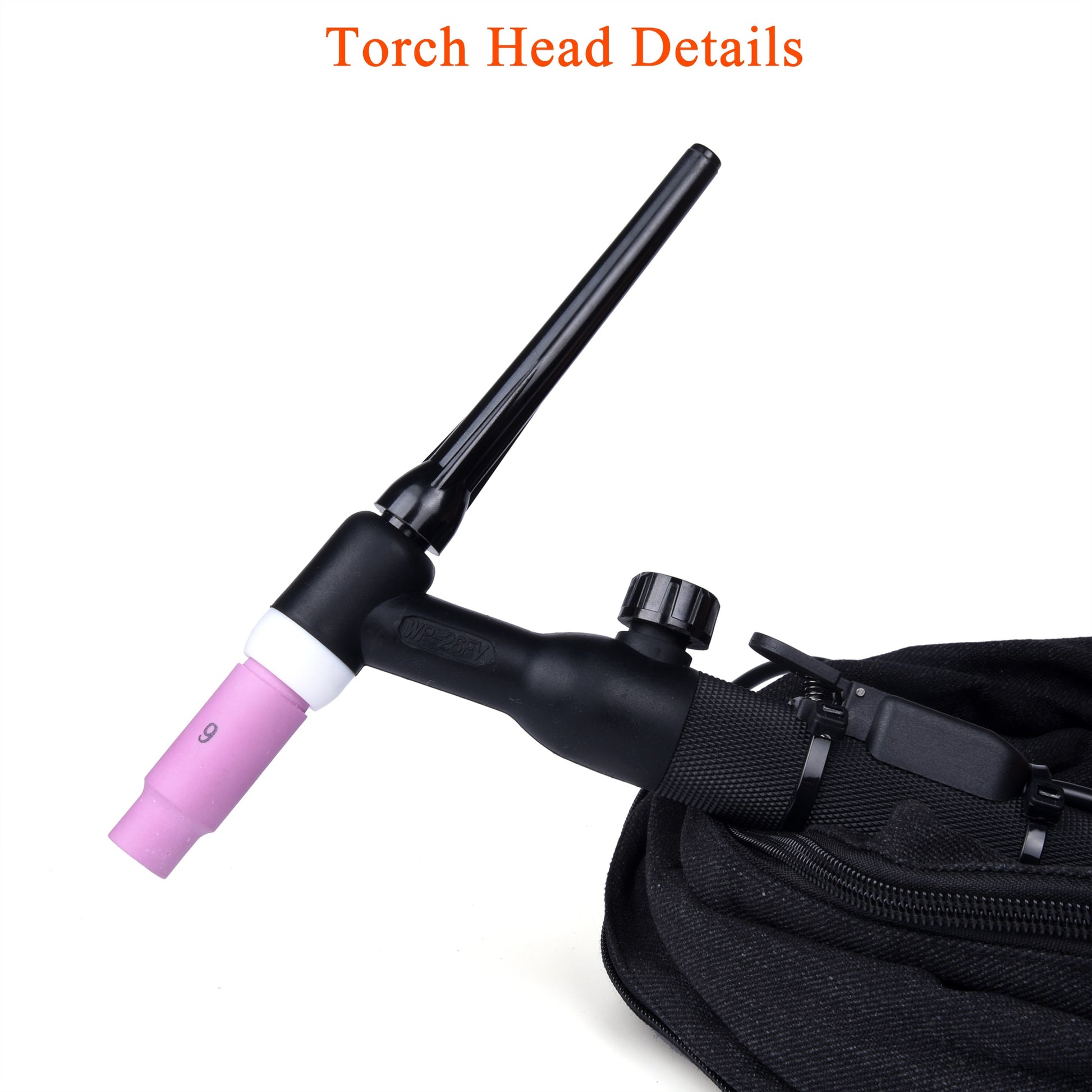 WP26 WP26FV WP26F TIG Welding Torch Gas-Electric Integrated Red Hose 4M 35-50 Euro Connector 13FT Air Cooled - KiwisLove