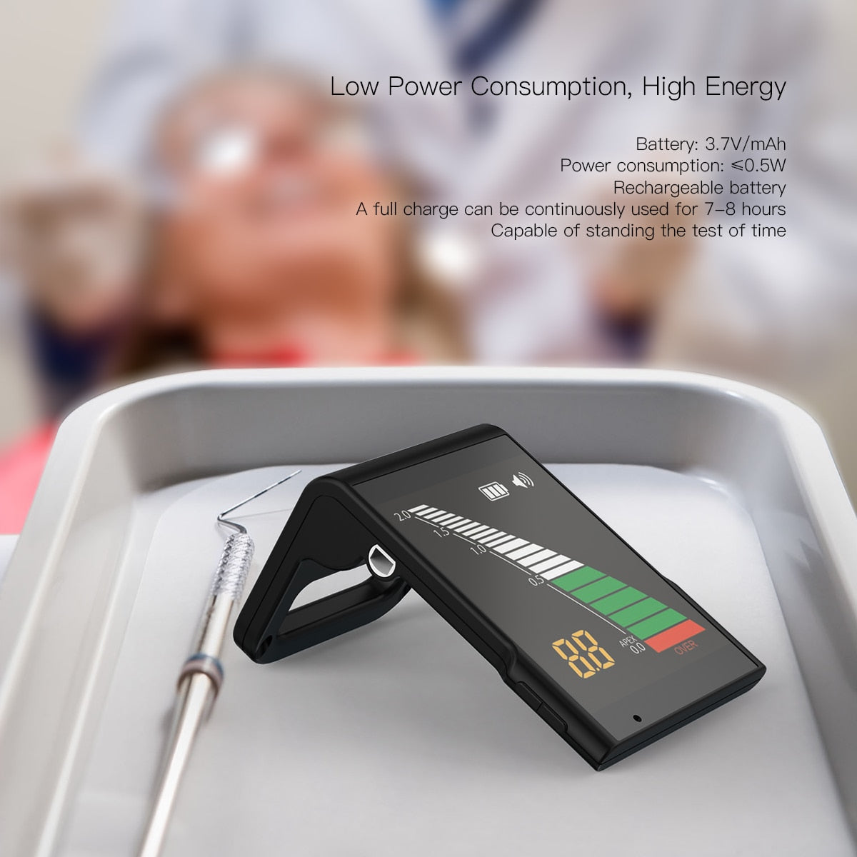 Dental Endo Root Cancal Apex Locator Automatic Calibratingensures Endodontic Buzzer Alert 3.2 Inch LCD Screen Measure - KiwisLove