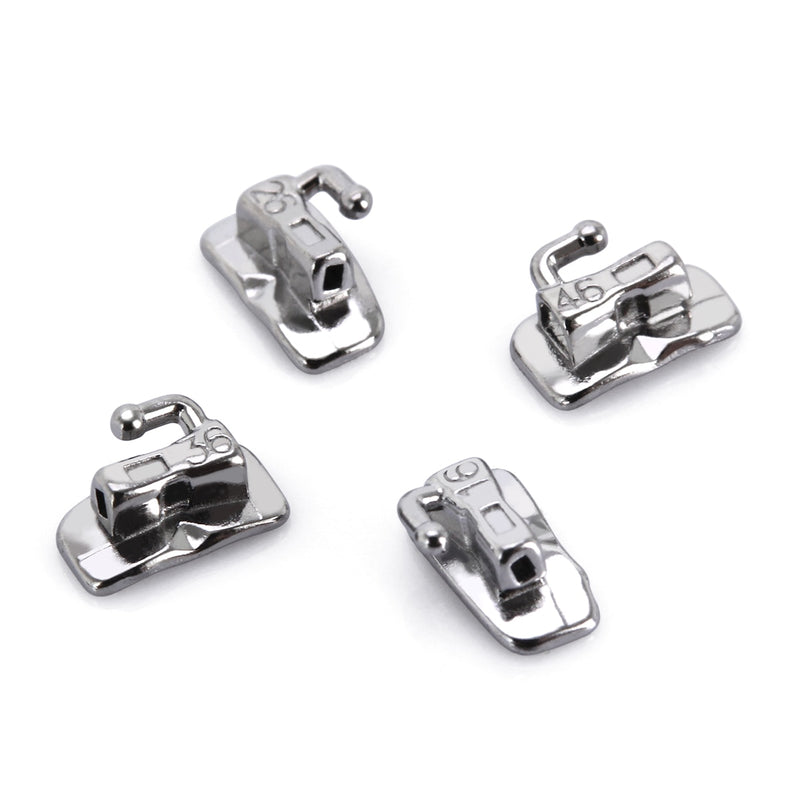 1 Pack=4Pcs AZDENT Dental 1st Orthodontic Braces Buccal Tube Molar Bondable Monoblock Non-Convertible Single Roth/MBT 0.022 - KiwisLove