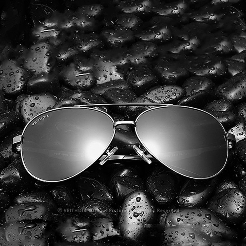VEITHDIA Polarized Sunglasses Men Aluminum Sports Pilot Fashion Women Sun Glasses Male Eyewear UV400 Lens For Female V3850 - KiwisLove