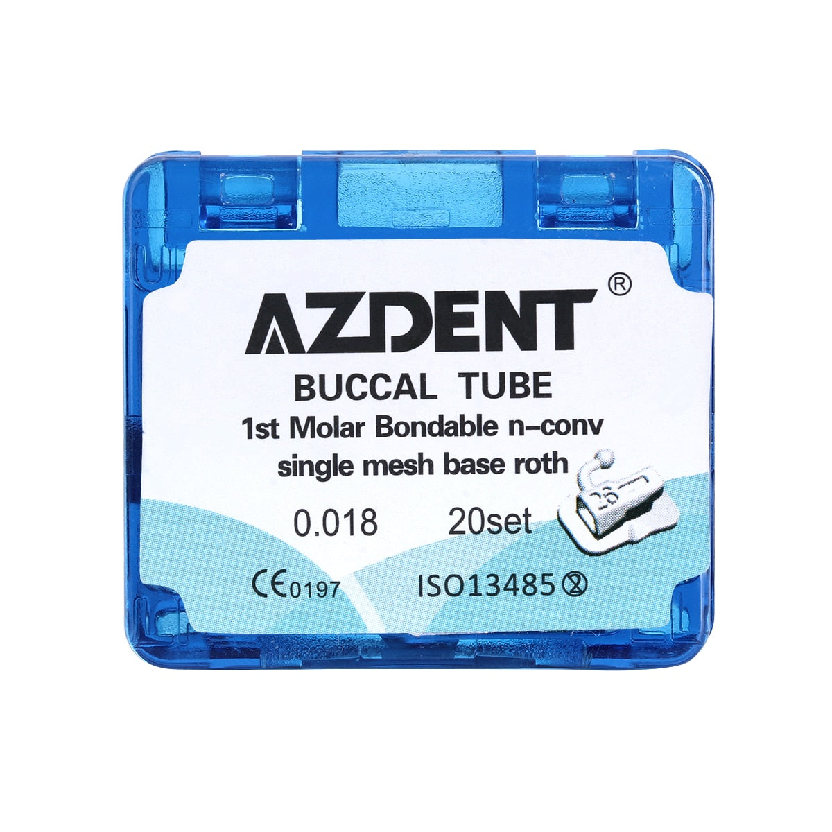 20sets=80pcs/Box Dental Buccal Tube Non-Convertible Bonding 1st/2nd Molar Split Welding Orthodontic Buccal Single Tube - KiwisLove